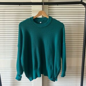 Teal Crewneck Women's Sweater